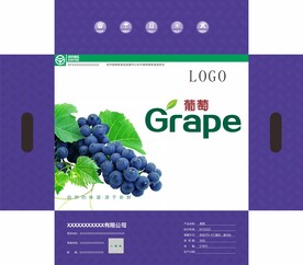 葡萄包装箱展开图 