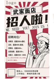 饭店招聘图片
