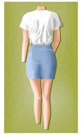 女模特 美背 