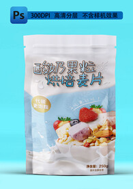 酸奶果粒麦片包装