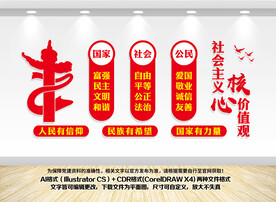 核心价值观宣传形象墙