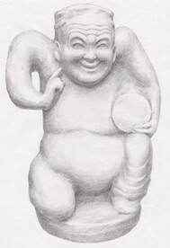 说唱俑素描