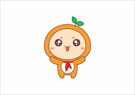 甜橙吉祥物娃娃