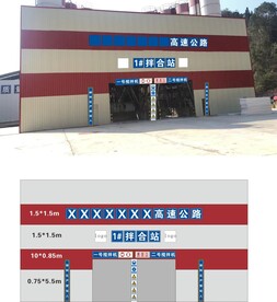 拌合站广告标识