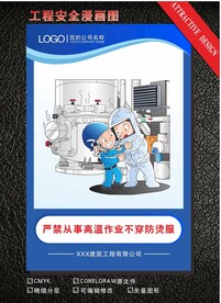 严禁从事高温作业不穿防烫服