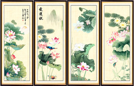 国画荷花