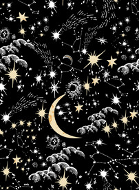 星星 数码印花