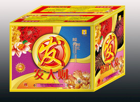发大财烟花外箱展开图