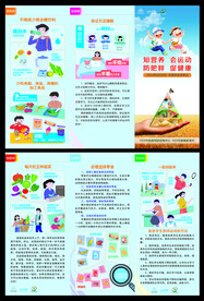 中国学生营养日三折页