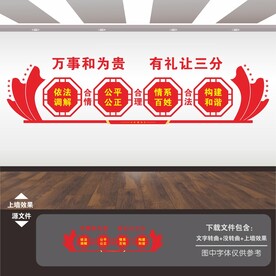 人民调解文化墙