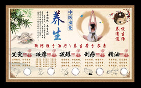 养生背景画