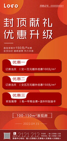 楼盘封顶海报