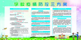 学校疫情防控三方案.