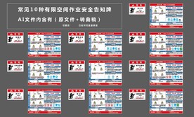10种有限空间作业安全告知牌