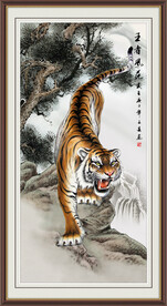 国画  老虎