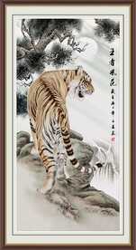 老虎 国画