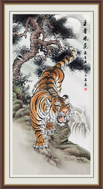 国画 老虎