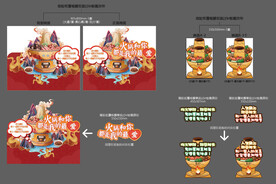 火锅展台布置