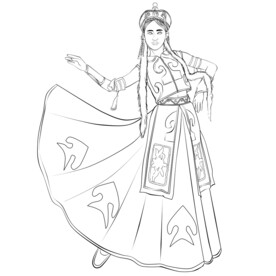 蒙古族姑娘