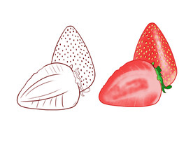 草莓插画