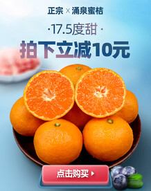涌泉蜜桔促销海报