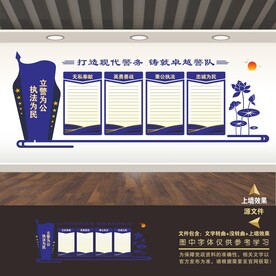 公安局派出所标语形象墙