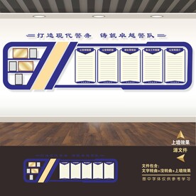公安局派出所警队营制度牌文化墙