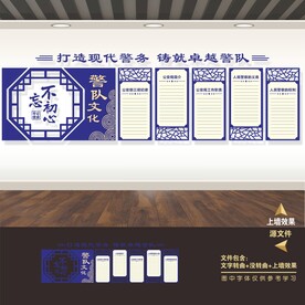 公安局派出所警队营制度牌文化墙