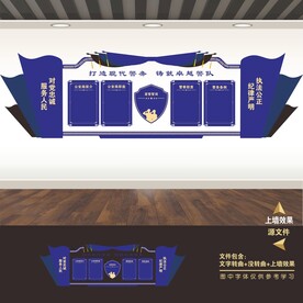 公安局派出所标语形象墙