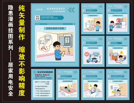 居家安全用电漫画