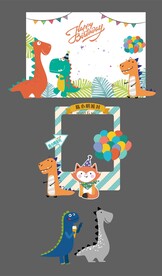 生日会海报布展