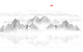 抽象山水画