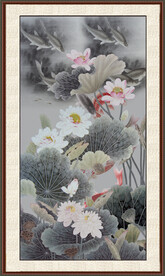 荷花九鱼