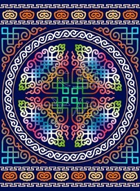民族矢量图案