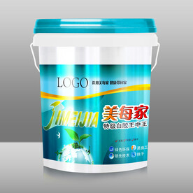 白乳胶桶标 桶贴 PS AI