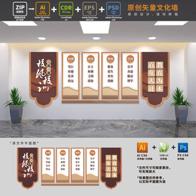 校风校训文化墙