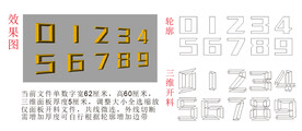 三维立体数字