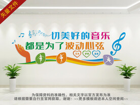 音乐展板