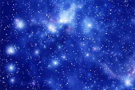 蓝色高清星空