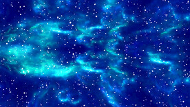 高清蓝色星空图