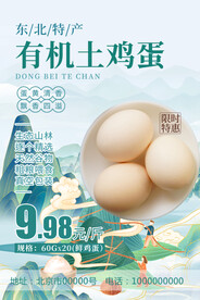 农家土鸡蛋海报
