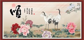 仙鹤图 