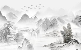 中式山水画