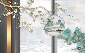   新中式水墨画 新中式装饰画