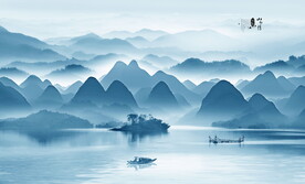 客厅山水画