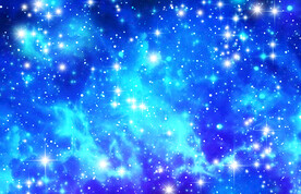 高清蓝色星空素材