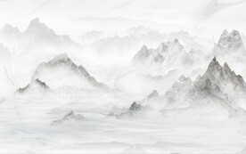 简约山水背景墙