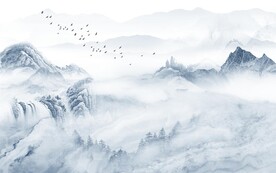 山水背景墙