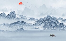 新款 简约最新山水 TIf分层
