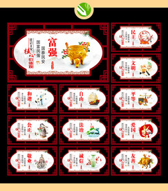 价值观展板